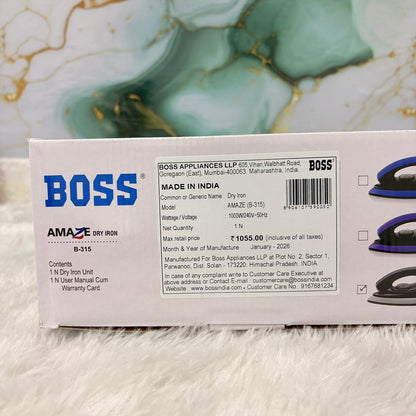 AM7428 BOSS AMAZE B-315 1000W Dry Iron
