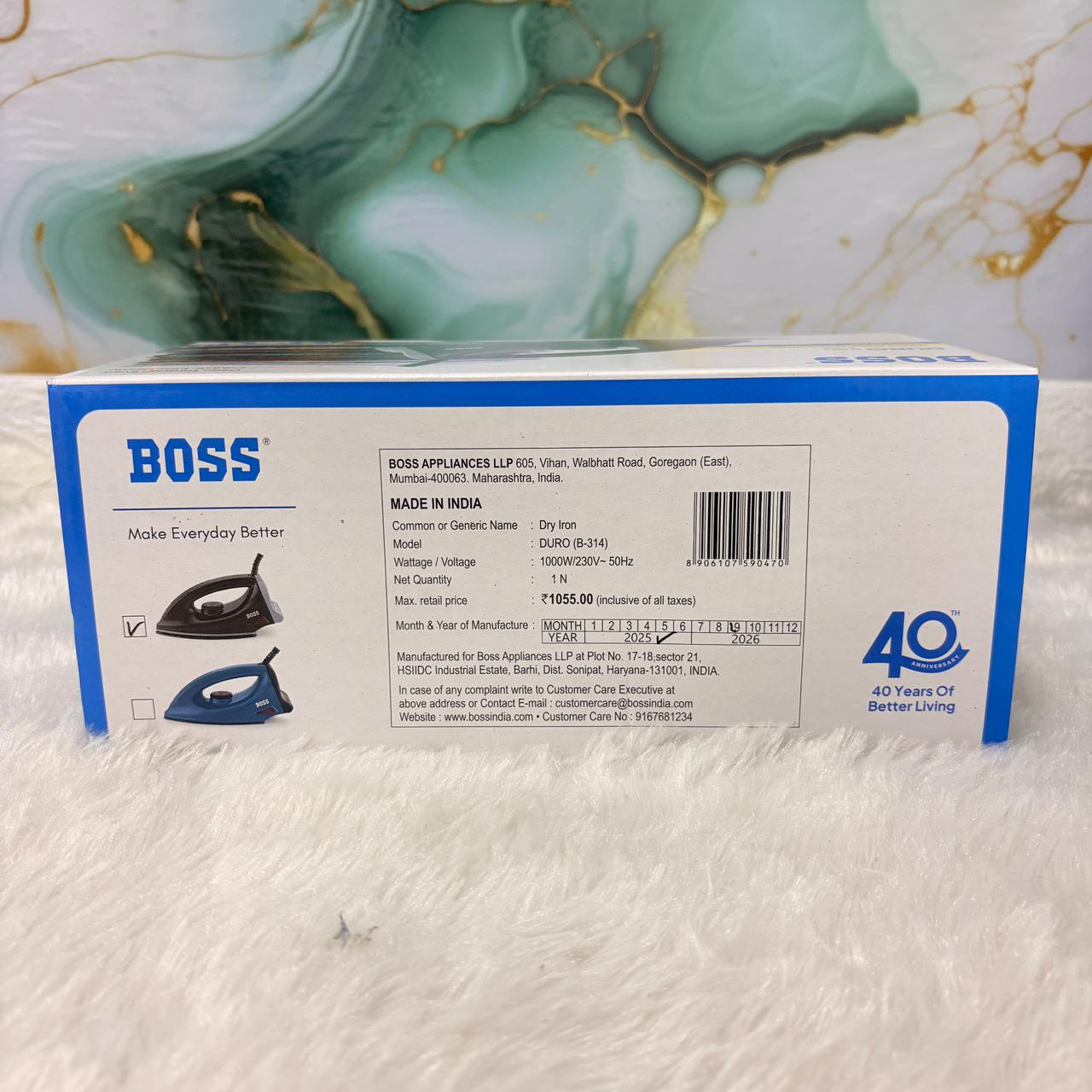 AM7429 BOSS DURO B-314 Dry Iron (1000 Watt)