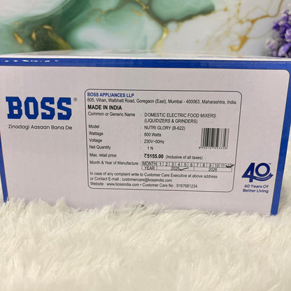 AM7430 BOSS Nutri Glory B-622 Mixer Grinder (800W)