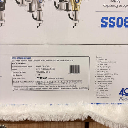 AM7431 BOSS CycloneMaxx 900W Mixer Grinder (B-266)