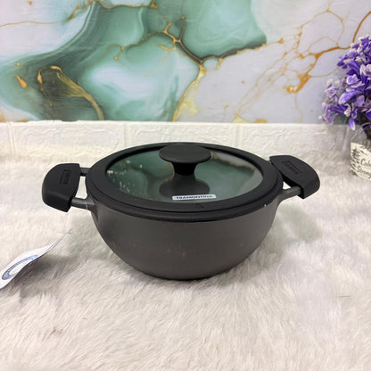 AM7411 Tramontina TITANEX Pre-seasoned Cast Iron Deep Kadai - 20 cm