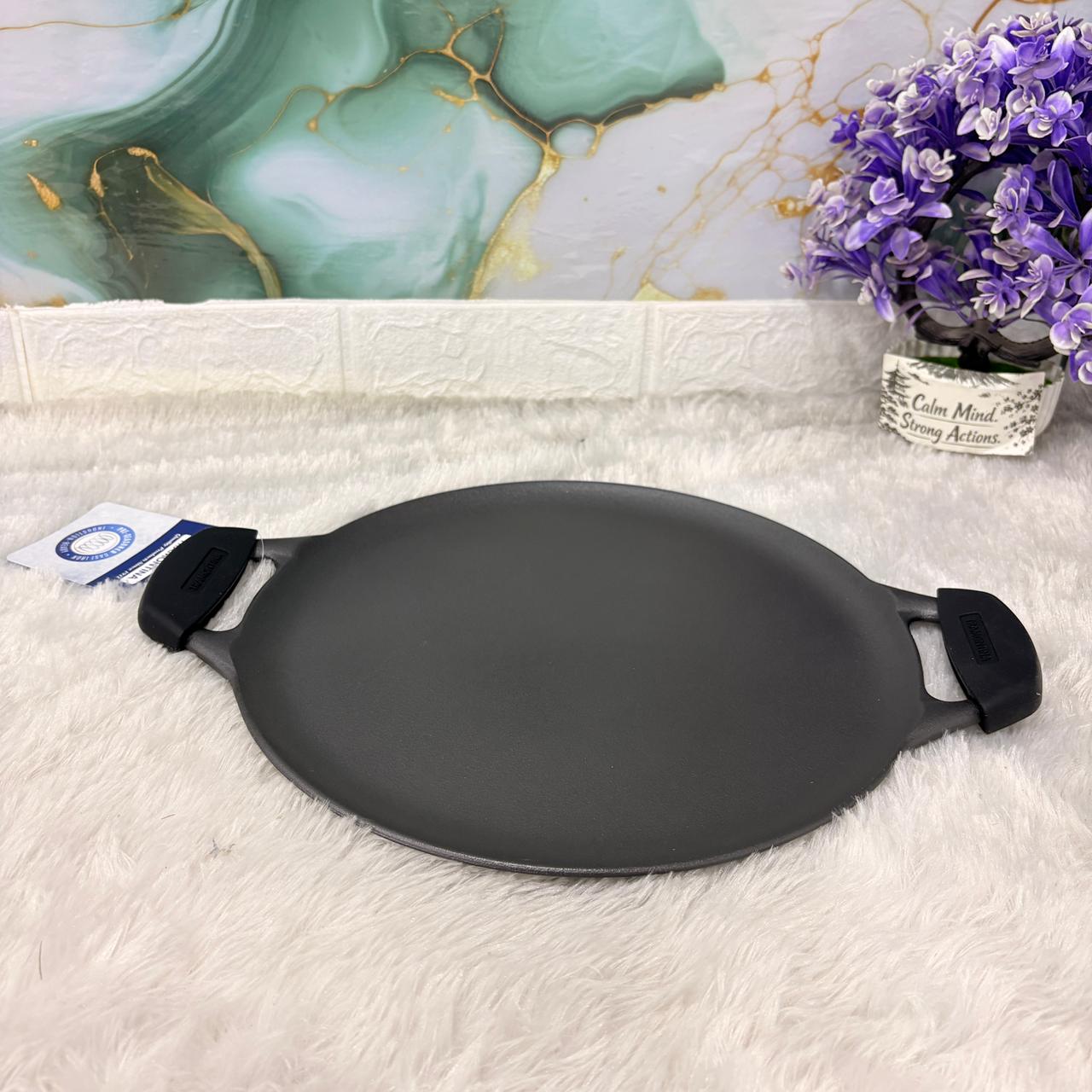 AM7406 Tramontina TITANEX Pre-seasoned Cast Iron Twin Handle Tawa - 30 cm