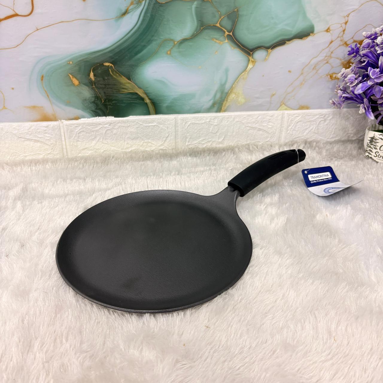 AM7402 Tramontina TITANEX Pre-Seasoned Cast Iron Dosa Tawa - 24 cm