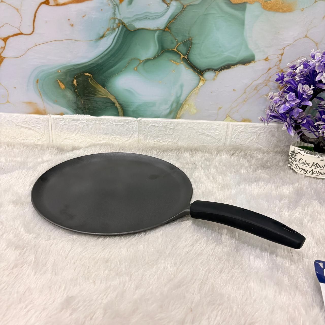 AM7400 Tramontina TITANEX Pre-seasoned Cast Iron Dosa Tawa - 28 cm