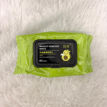 AM7434 Avocado Plant Extract Makeup Remover Wipes (60 series)