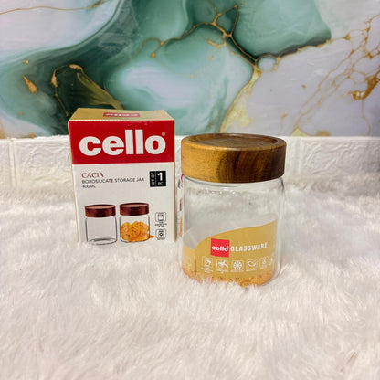 AM7436 Cello Cacia Borosilicate Storage Jar, 400ml