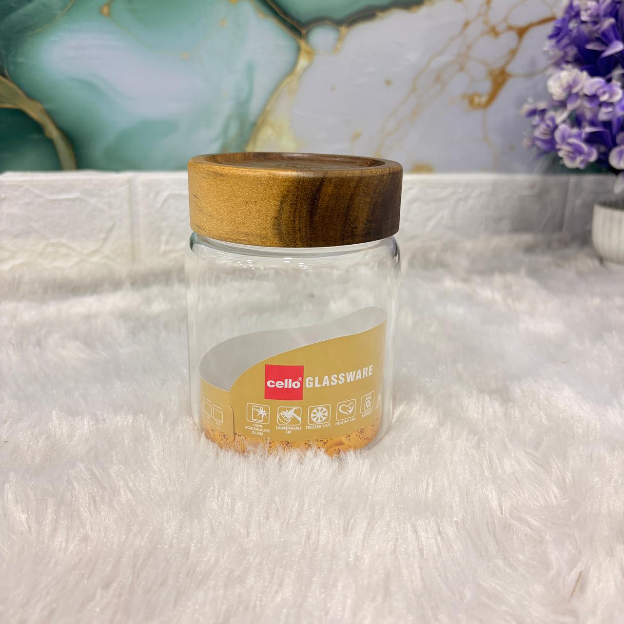 AM7436 Cello Cacia Borosilicate Storage Jar, 400ml