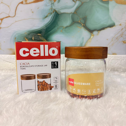 AM7437 Cello Cacia Borosilicate Storage Jar, 750ml
