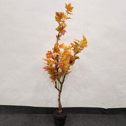 AM7465 BIG Artificial Autumn Maple Leaf Potted Tree Warm Tones