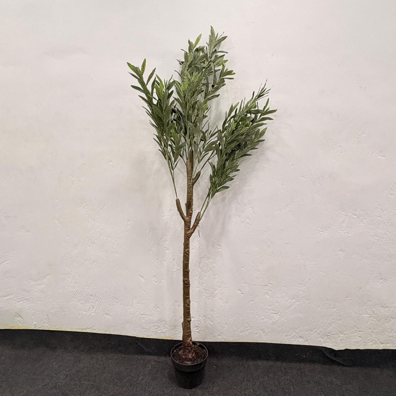 AM7468 Artificial Potted Olive Tree with Lifelike Fruits