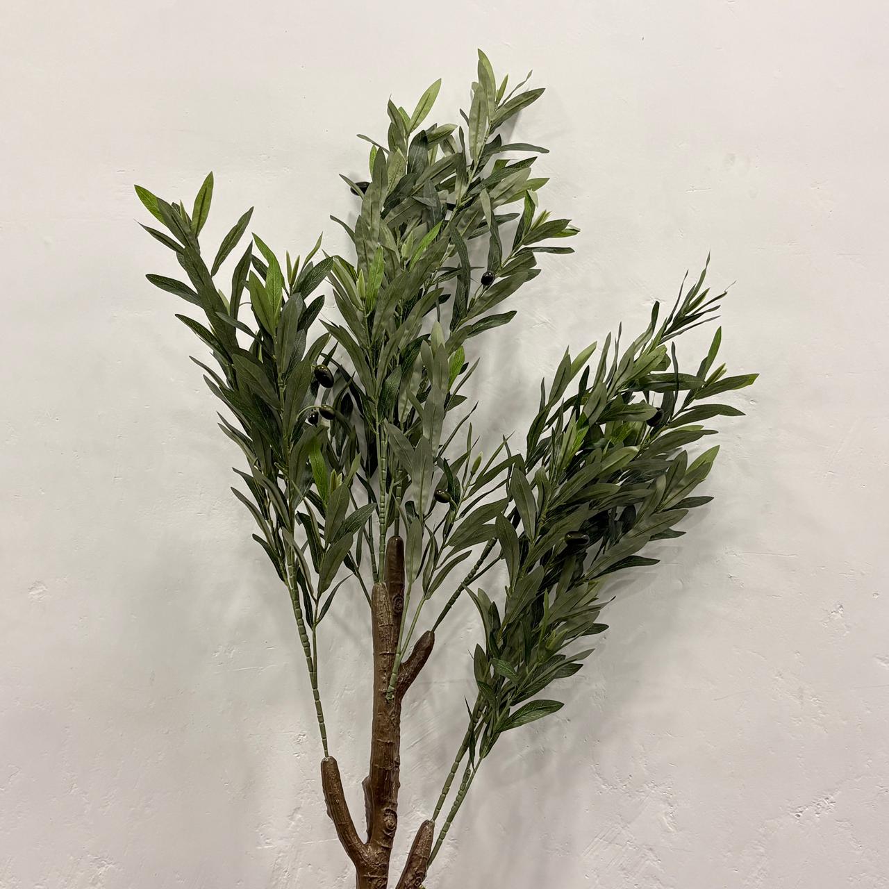 AM7468 Artificial Potted Olive Tree with Lifelike Fruits