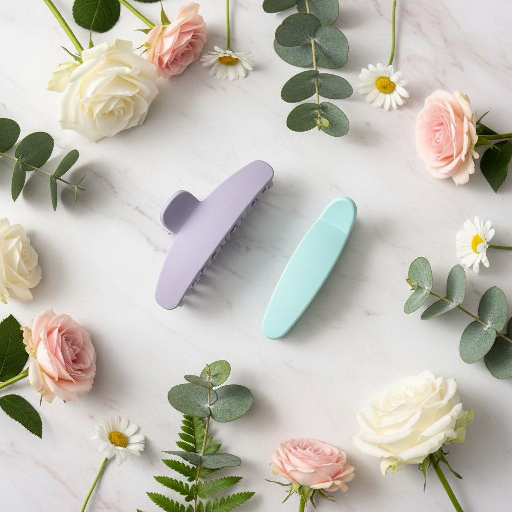 AM7469 Matte Pastel No-Crease Elite Banana Hair Clip