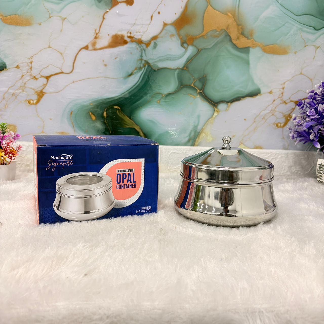 AM7479 Madhuram Signature Opal Stainless Steel Multipurpose Container NO3
