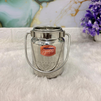 AM7488 Madhuram Signature Akhand Barni Laser Finish Milk Pot - 250 ML (no1)