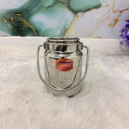 AM7488 Madhuram Signature Akhand Barni Laser Finish Milk Pot - 250 ML (no1)