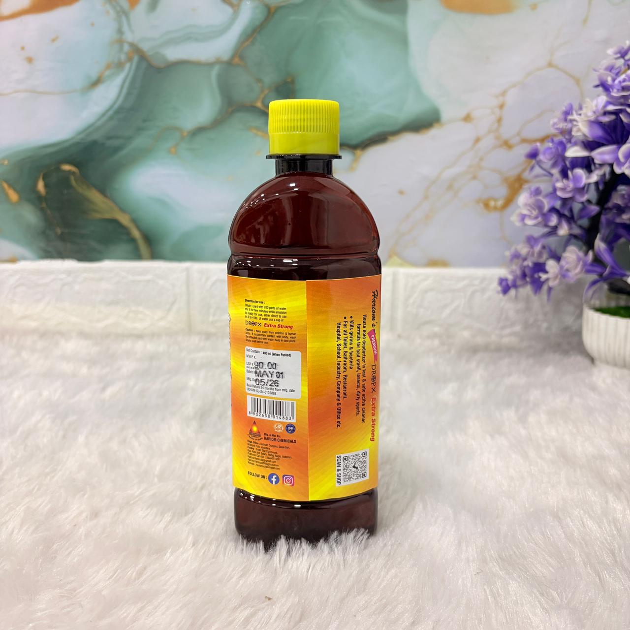 AM7501 Hariom Drop-X Premium Extra Strong Deodorizer & Surface Disinfectant 400G
