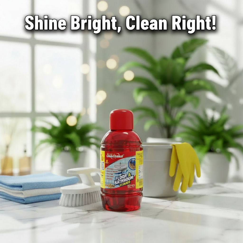 AM7503 Hariom ChakChakat Floor & Bathroom Cleaner – Specially Formulated Scale & Stain Remover 500G