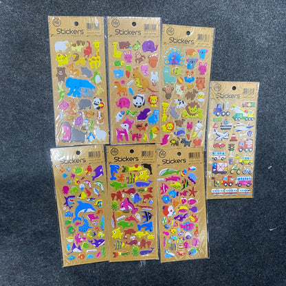 AM7514 3D Puffy Stickers for Kids - Assorted Animal and Sea Life Themes for DIY Crafts and Decoration