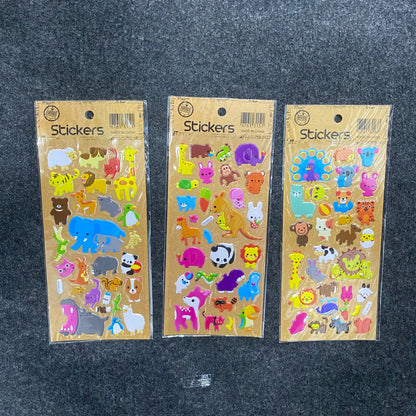 AM7514 3D Puffy Stickers for Kids - Assorted Animal and Sea Life Themes for DIY Crafts and Decoration