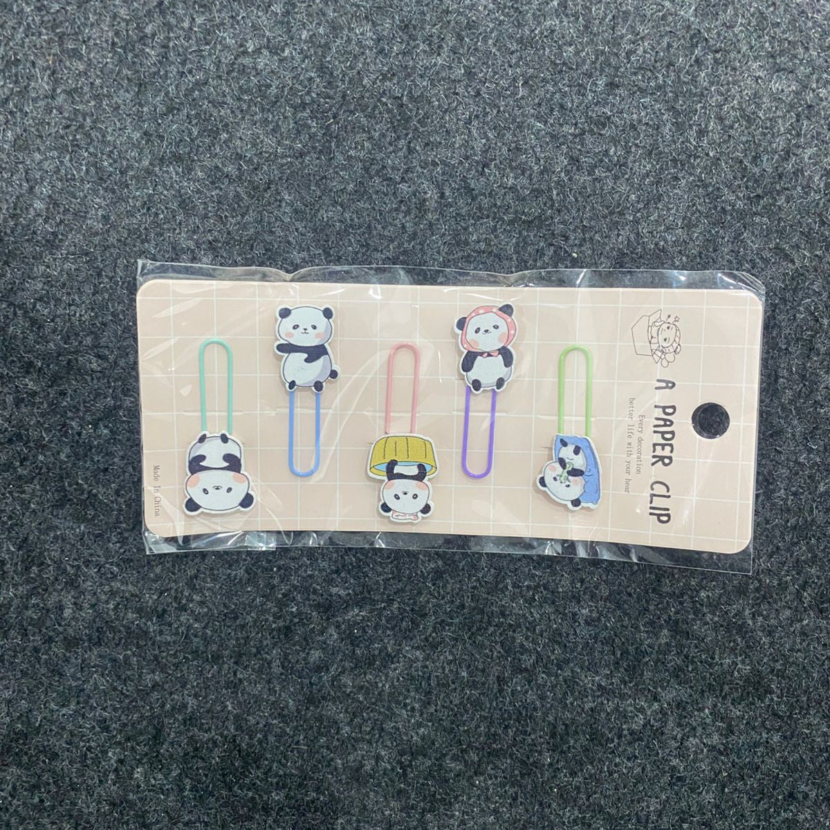 AM7515 Decorative Metal Paper Clips - Assorted Cartoon Animal and Shape Bookmarks for Stationery and Crafting 5PCS