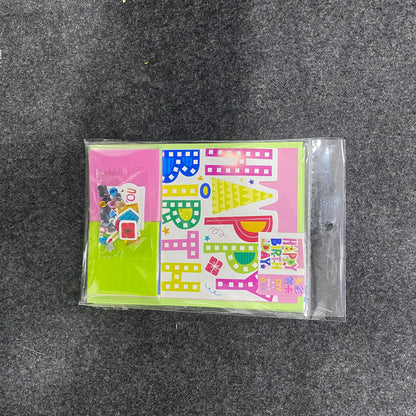 AM7517 Interactive DIY Greeting Card Set - Multi-Theme 3D Sticker & Gem Craft Kit for Personalized Gifting