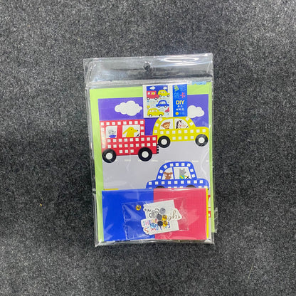 AM7517 Interactive DIY Greeting Card Set - Multi-Theme 3D Sticker & Gem Craft Kit for Personalized Gifting