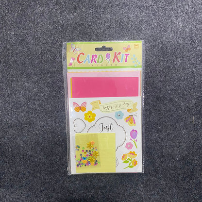 AM7518 Artistic Greeting Card DIY Activity Pack - Fun Stickers & Rhinestone Embellishment Kit for Kids Crafts