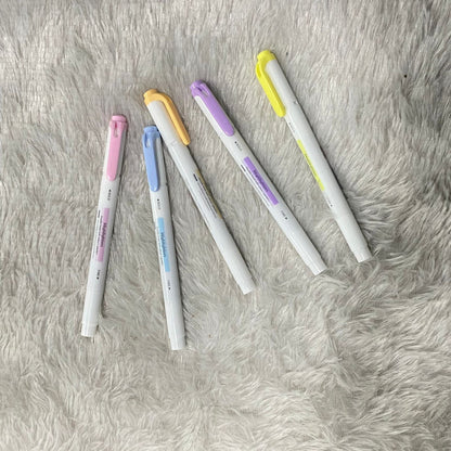 AM7519 HiMiC Dual-Tip Soft Pastel Highlighter Set OF 5