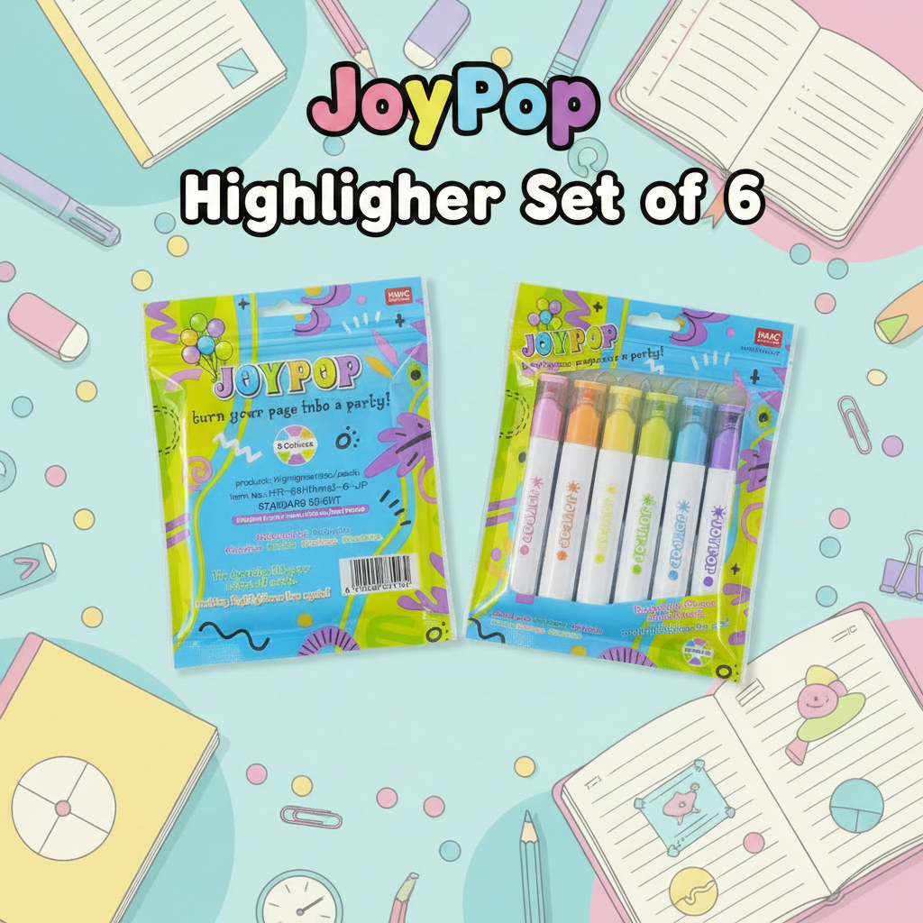 AM7520 JoyPop  Vibrant Highlighter Set 6-Piece