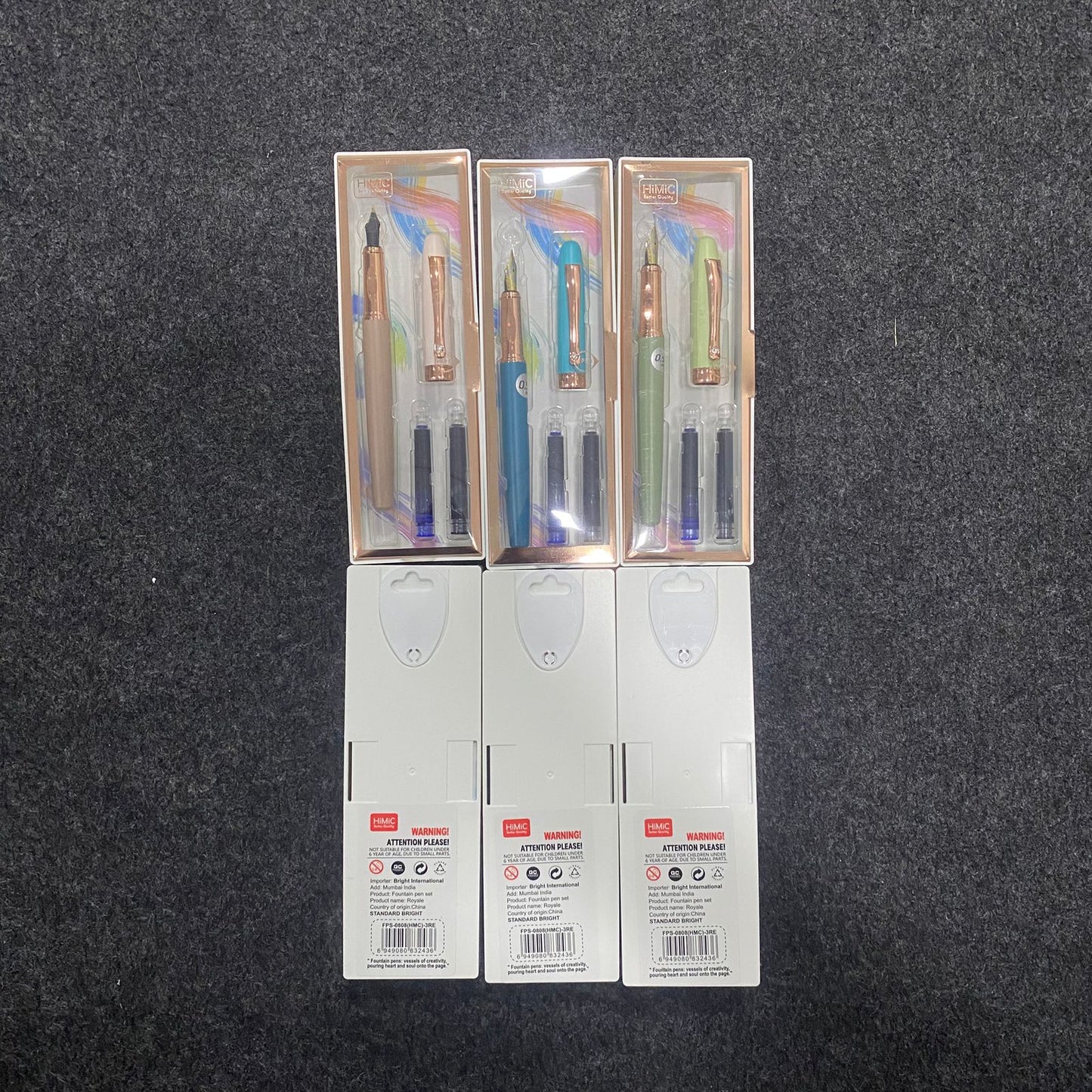 AM7521 HiMiC Premium Fountain Pen Gift Set with Ink Cartridges ( 1 - Pcs)