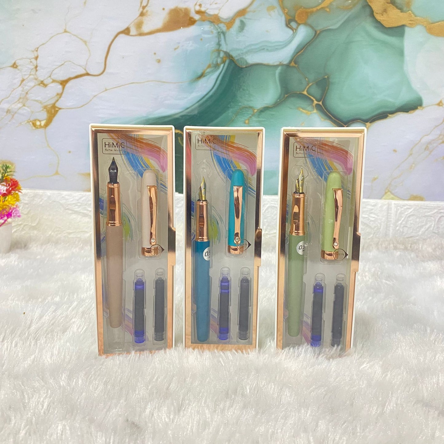 AM7521 HiMiC Premium Fountain Pen Gift Set with Ink Cartridges ( 1 - Pcs)