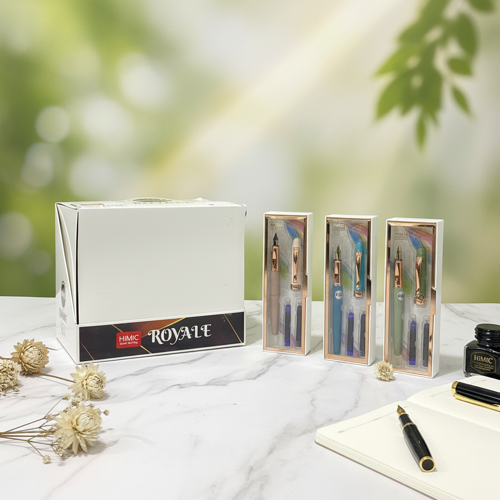 AM7521 HiMiC Premium Fountain Pen Gift Set with Ink Cartridges ( 1 - Pcs)
