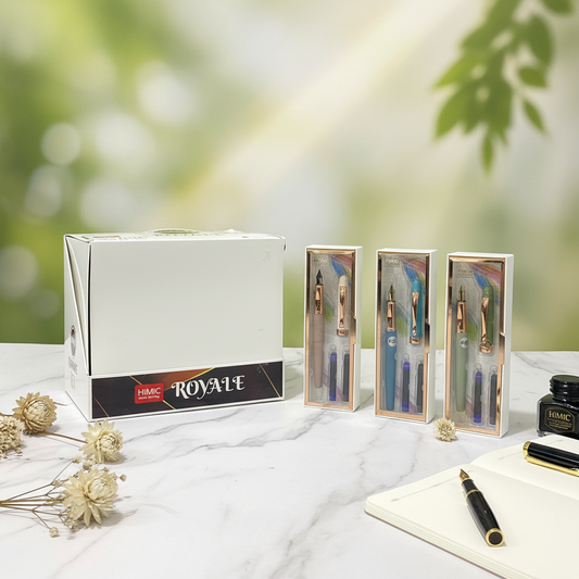 AM7521 HiMiC Premium Fountain Pen Gift Set with Ink Cartridges ( 1 - Pcs)