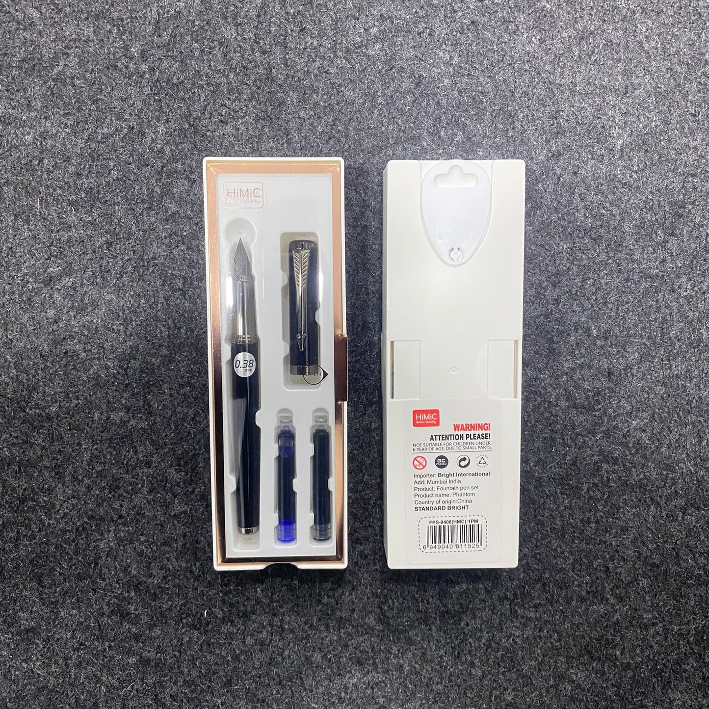 AM7522 HiMiC Ultra-Fine 0.38mm Fountain Pen Executive Gift Set ( 1 - Pcs )