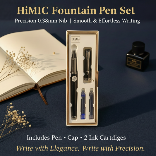 AM7522 HiMiC Ultra-Fine 0.38mm Fountain Pen Executive Gift Set ( 1 - Pcs )