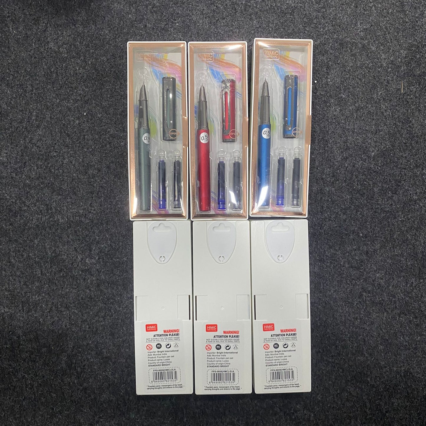 AM7523 HiMiC Premium 0.5mm Metal Fountain Pen Gift Set ( 1 - Pcs )