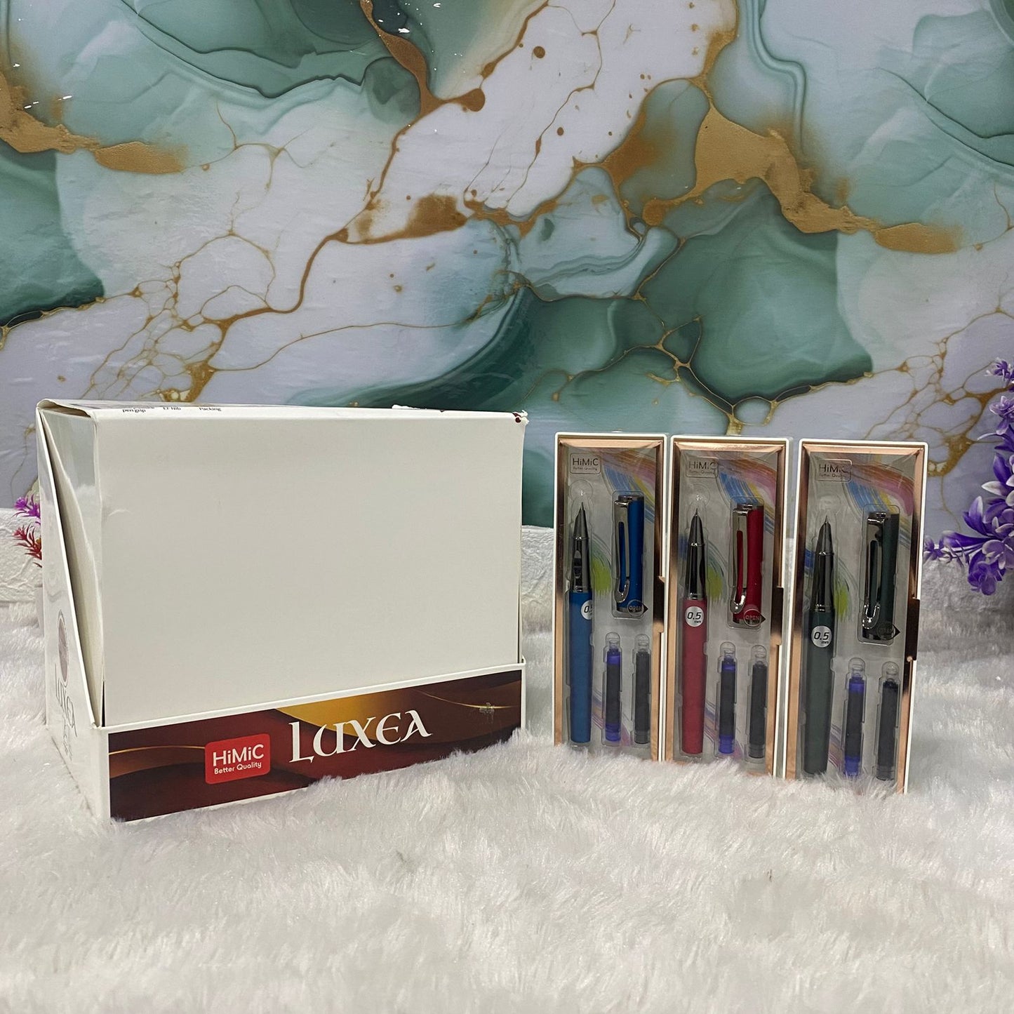 AM7523 HiMiC Premium 0.5mm Metal Fountain Pen Gift Set ( 1 - Pcs )