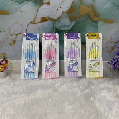 AM7524 Giorgione Synthetic Fiber Paintbrush Set 6-Piece