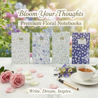 AM7533 Natural Series Floral Hardbound Notebook