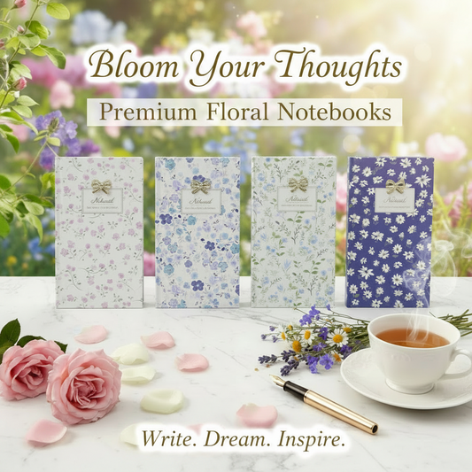 AM7533 Natural Series Floral Hardbound Notebook