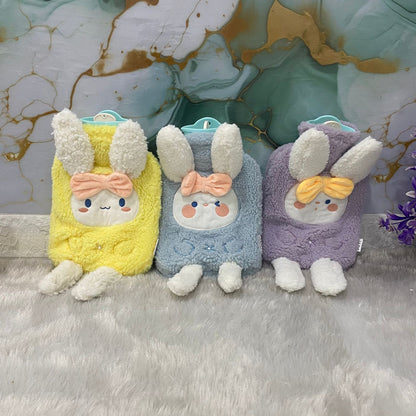AM7530 Cute Bunny Plush Hot Water Bag with Soft Cover