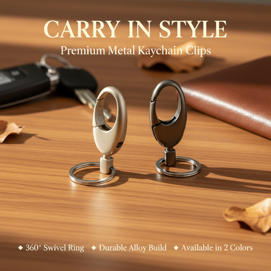 AM7537  PREMIUM METAL OVAL KEY HOLDER WITH KEY RING