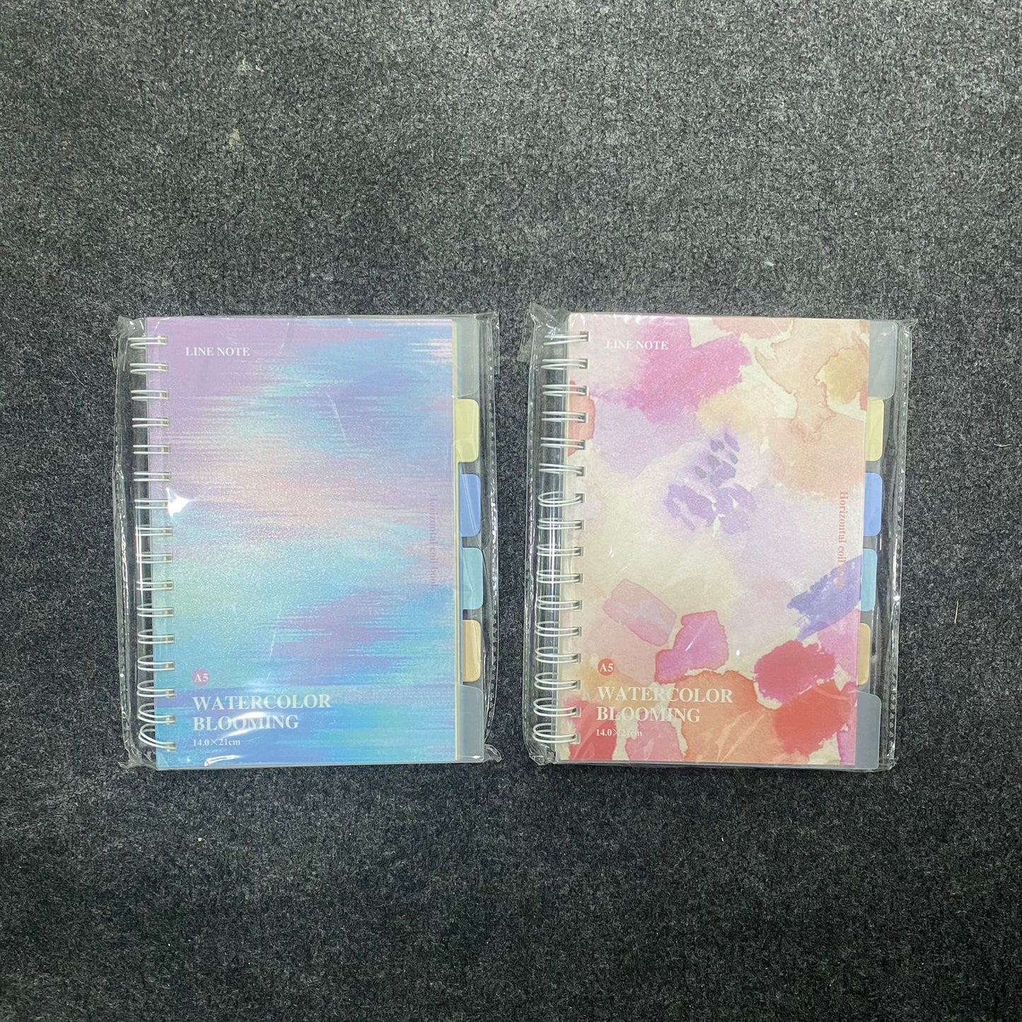 am7540 A5 WATERCOLOR SPIRAL NOTEBOOK WITH DIVIDERS (1-Pcs)