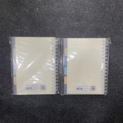 am7540 A5 WATERCOLOR SPIRAL NOTEBOOK WITH DIVIDERS (1-Pcs)