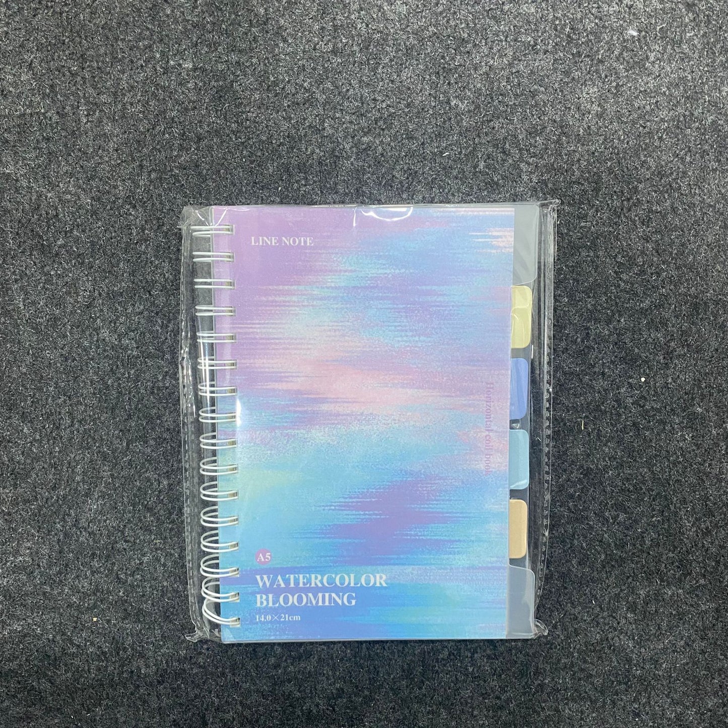 am7540 A5 WATERCOLOR SPIRAL NOTEBOOK WITH DIVIDERS (1-Pcs)