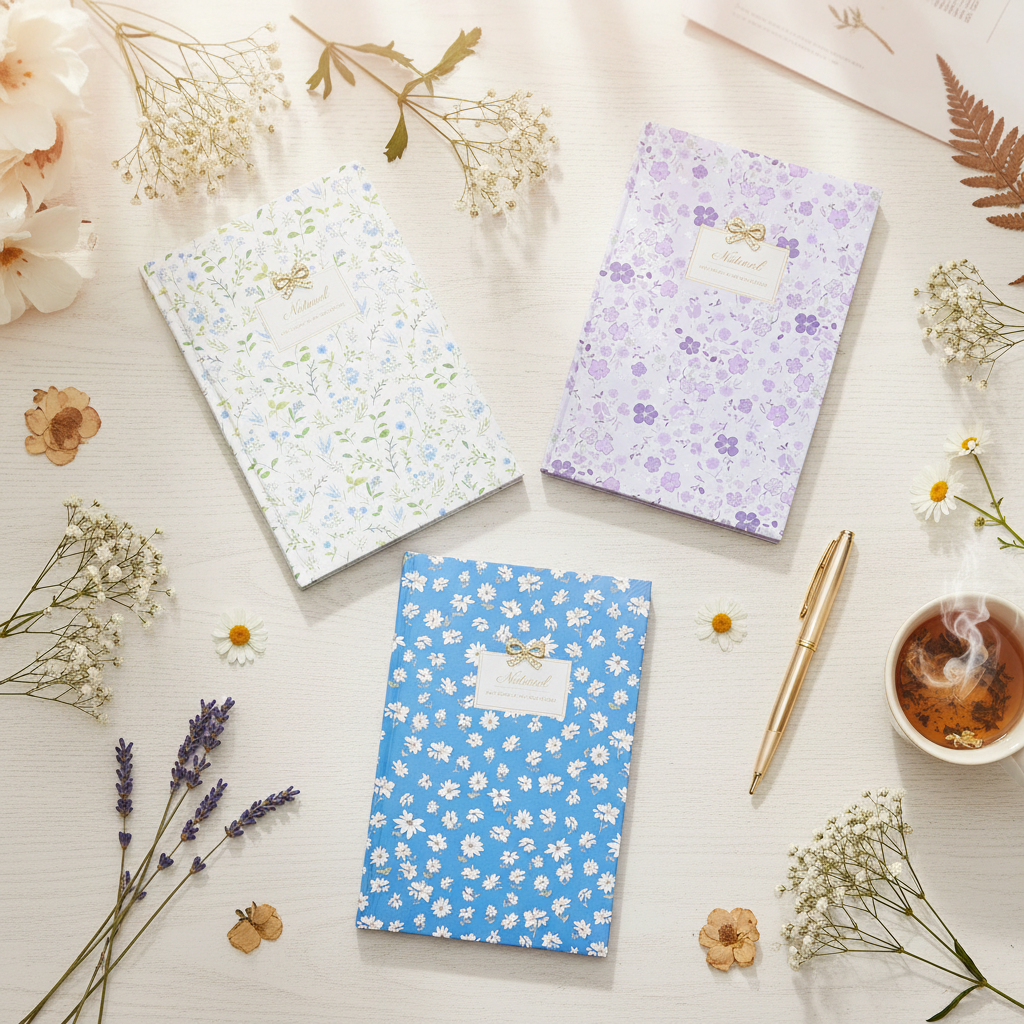 AM7542 Natural Floral Hardcover Journals NOTEBOOK NBSK1005 (1-Pcs)