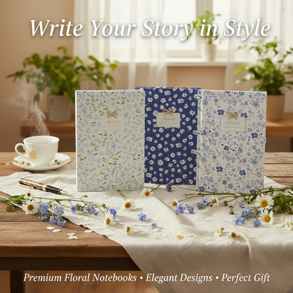 AM7542 Natural Floral Hardcover Journals NOTEBOOK NBSK1005 (1-Pcs)