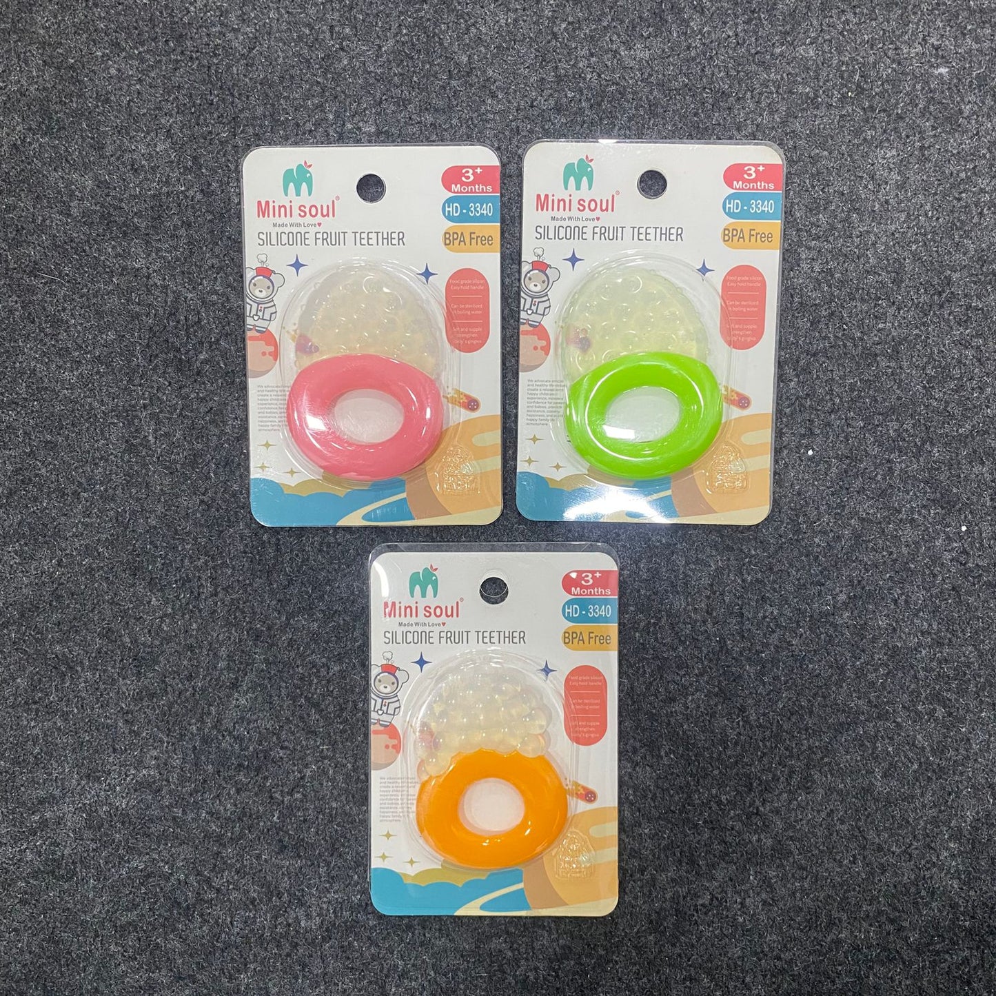 AM7544 Mini Soul Silicone Fruit BABY Teether HD 3340 (1-Pcs)