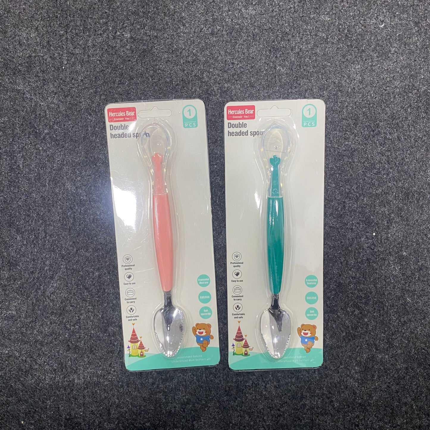 AM7548 Hercules Bear Double-Headed Baby Spoon 20-5 (1-Pcs)