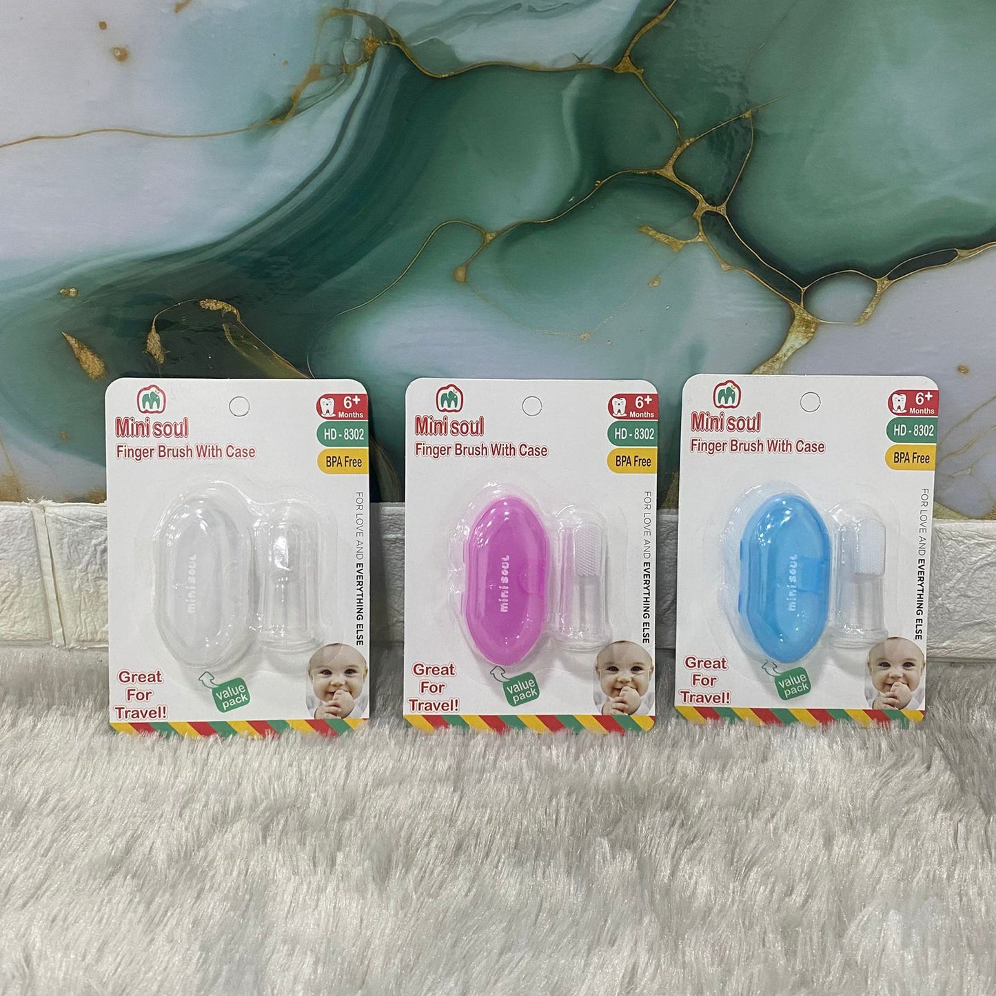AM7549 Mini Soul Finger Brush With Case HD-8302 (1-Pcs)